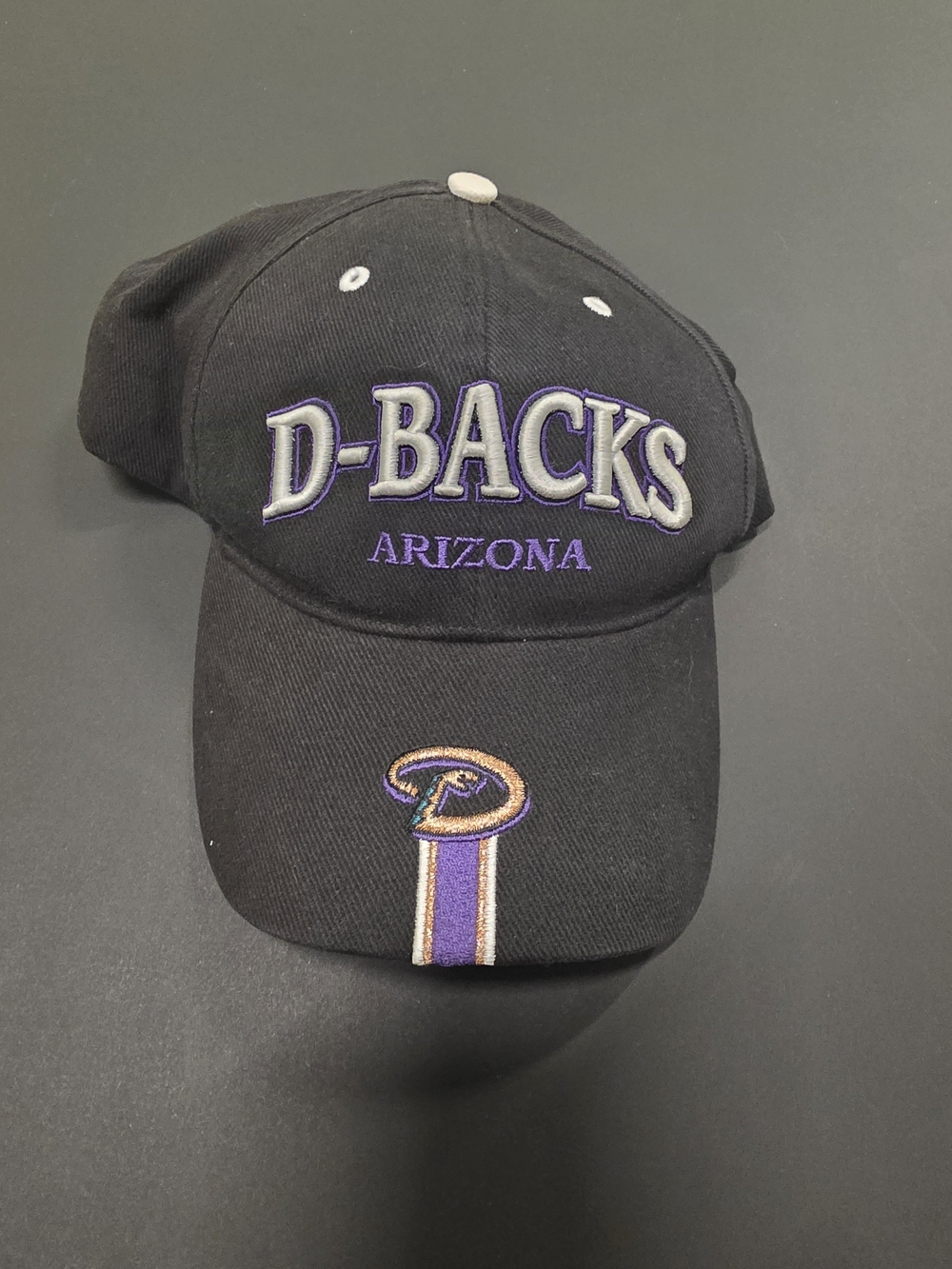 Arizona D-Backs Black and Purple Adjustable Baseball Cap